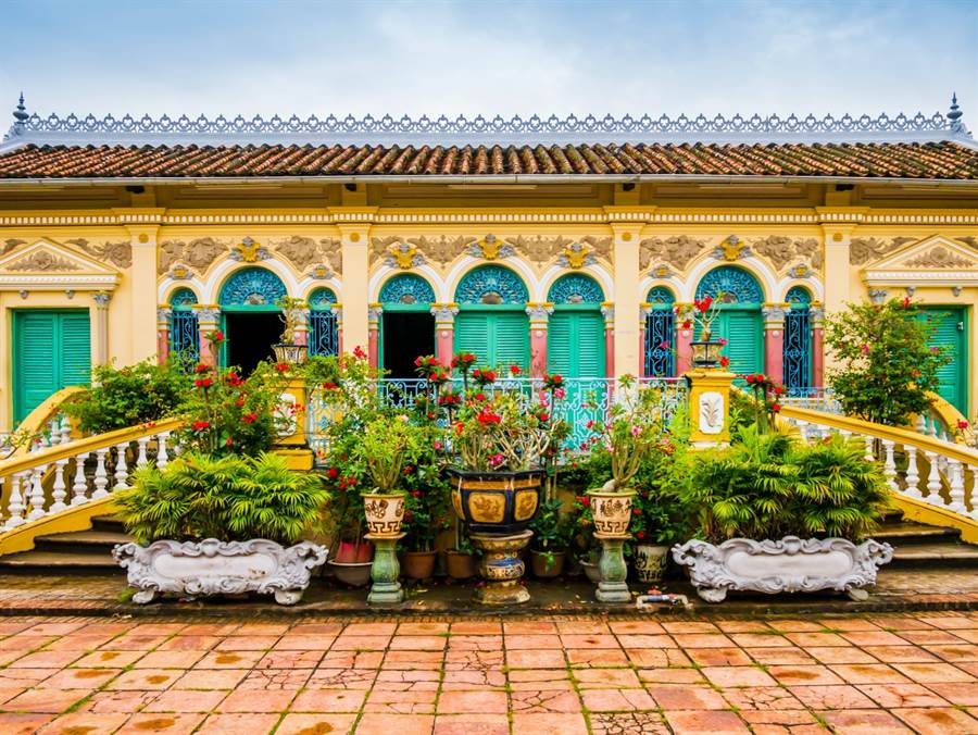 位於越南芹苴的楊氏祠堂，是熱門拍照景點之一。（圖／shutterstock）