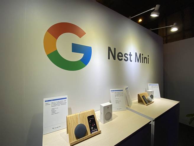 Google Nest Mini 智慧音箱首度登台开卖。(黄慧雯摄)