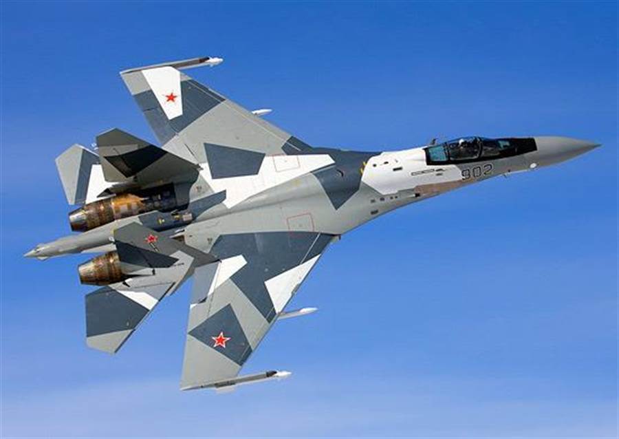 俄羅斯蘇-35戰機的資料照。（俄羅斯國防部）