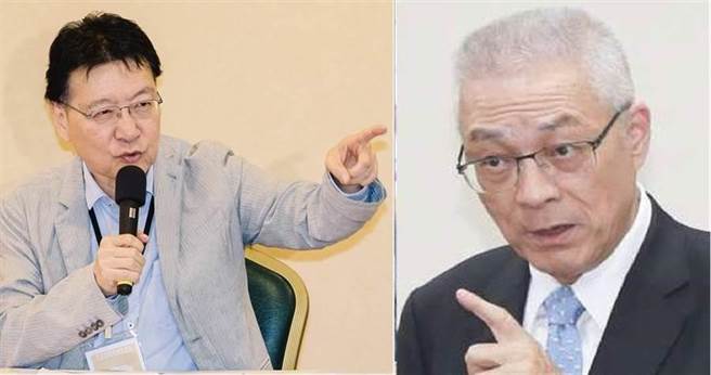 资深媒体人赵少康(左)、国民党党主席吴敦义(右)。(图/合成图，本报资料照)