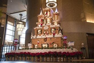 搶耶誕商機 台北遠東飯店打造全台最高薑餅城堡
