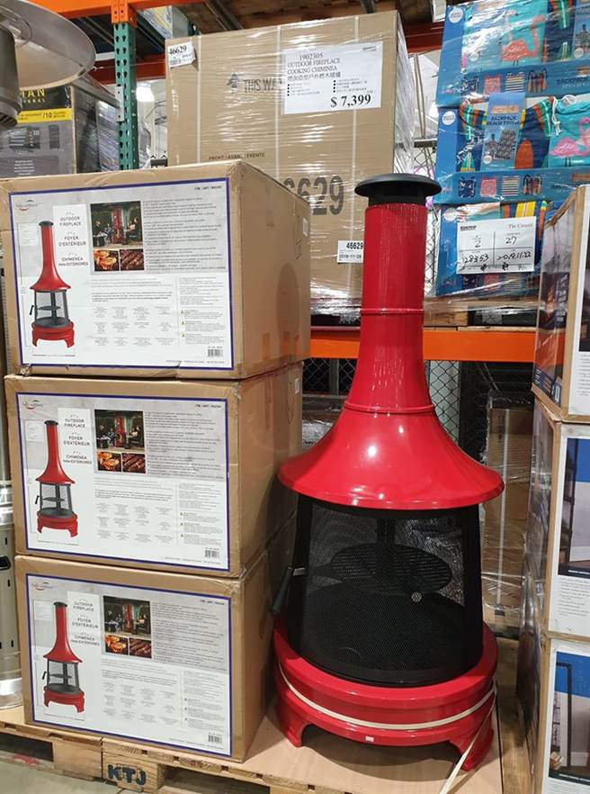 65岁妈看到户外暖炉，脱口说「美国金炉都这么漂亮，感觉一次可以烧很多」，让儿子傻眼，急忙解释 (图／翻摄自Costco好市多 商品经验老实说)