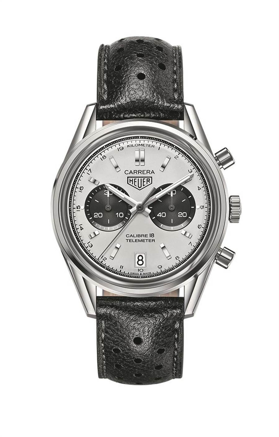 泰格豪雅Carrera 參考編號CAR221A.FC6353手表，18萬1700元。（TAG Heuer供給）