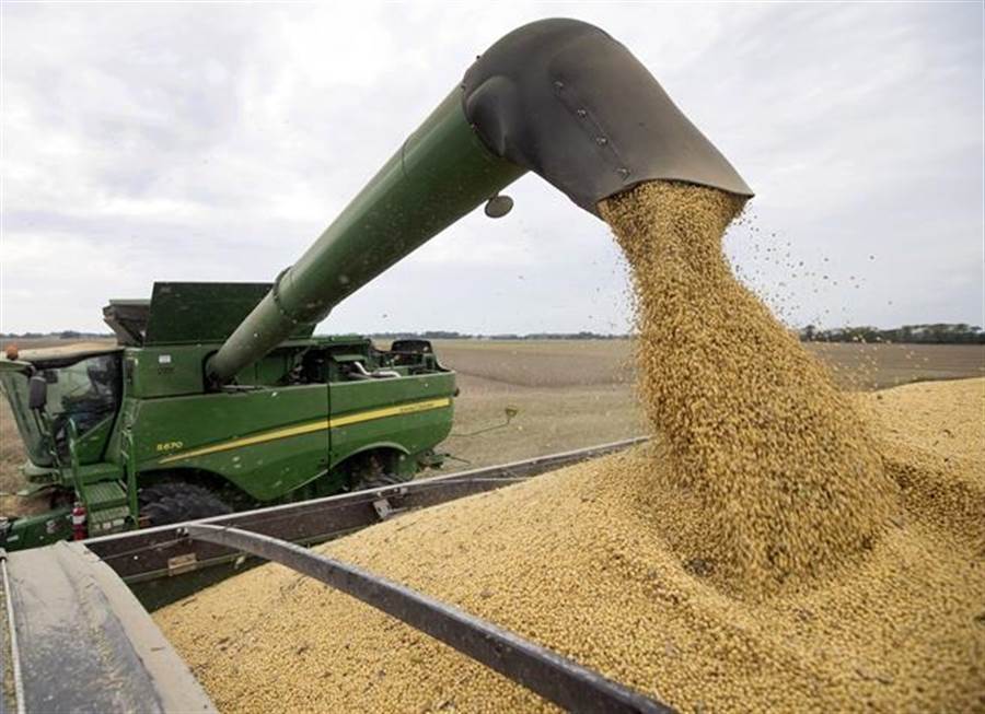 美陸達成首階段協議，北京同意未來2年增購320億美元的美國農產品。（美聯社）