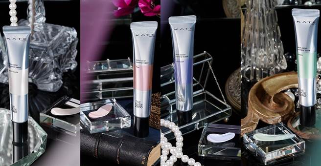 零瑕肌密滤镜校色霜有#亮泽白、#红润粉、#薰衣草紫、#明亮绿四个色选。（图／IG@kate.tokyo.official_jp）