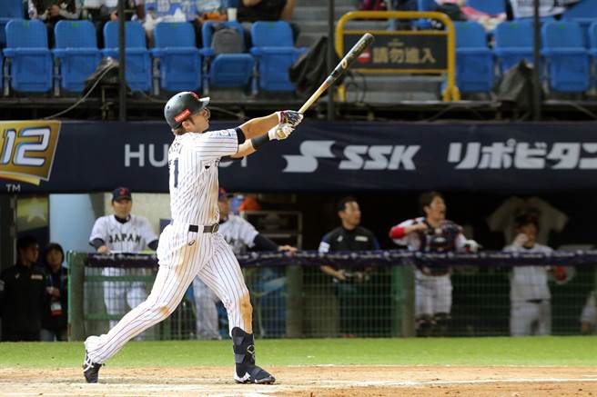 日本队第4棒铃木诚也获得广岛队加薪1.2亿，明年的年薪来到2.8亿日圆。（资料照／陈麒全摄）