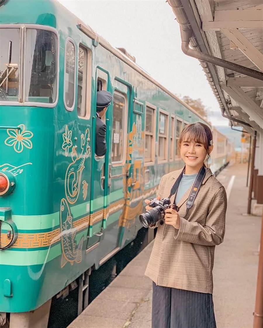 吳心緹擔負日本最美鐵道「只見線應援大使」。（傳遞文娛提供）