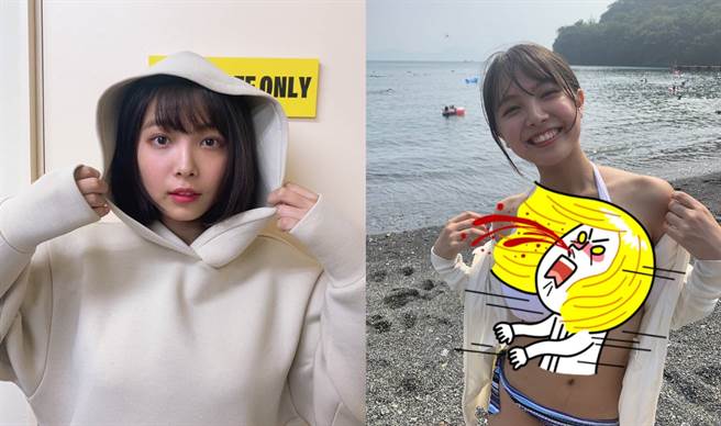 補習廣告正妹爆紅 制服一脫網暴動(圖/摘自推特/@lespros_t_rio)