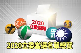 2020立委選舉當選名單總覽
