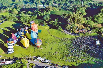 台東觀光人次 鹿野熱氣球居冠