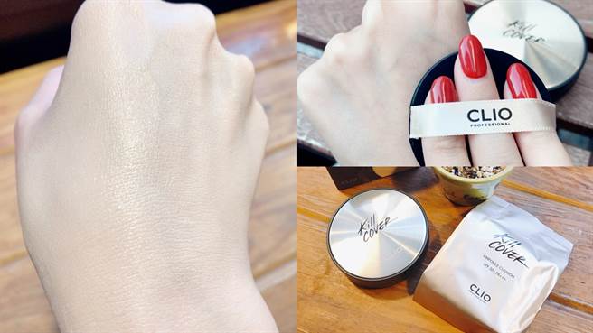 CLIO珂莉奥珍珠光安瓶气垫粉饼组合，内含正货加赠一个补充粉蕊，可打造珍珠般光泽的底妆，NT.890元。（图／邱映慈摄影）
