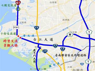 台61線曾文溪橋計畫通過 完成台南三橫三縱高快速道路拼圖