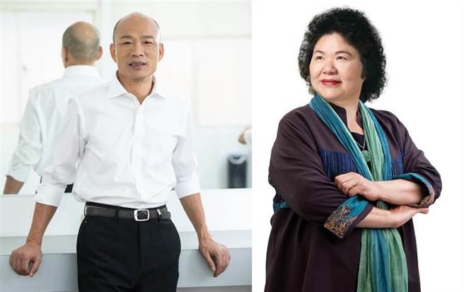 高雄市長韓國瑜（左）、前市長陳菊。（圖/合成圖，翻攝韓國瑜、陳菊 臉書）
