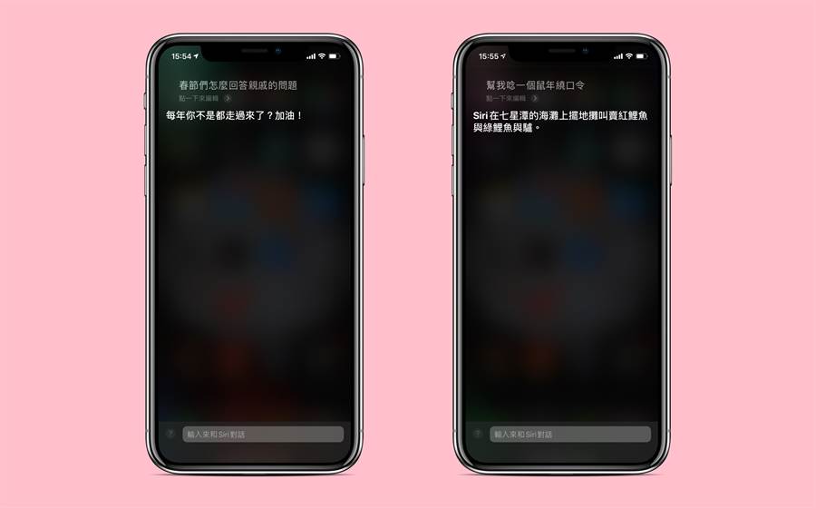 詢問Siri新年相關問題。(iPhone截圖)