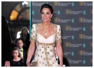 凱特王妃堅守皇室責任  佩戴梵克雅寶出席BAFTA