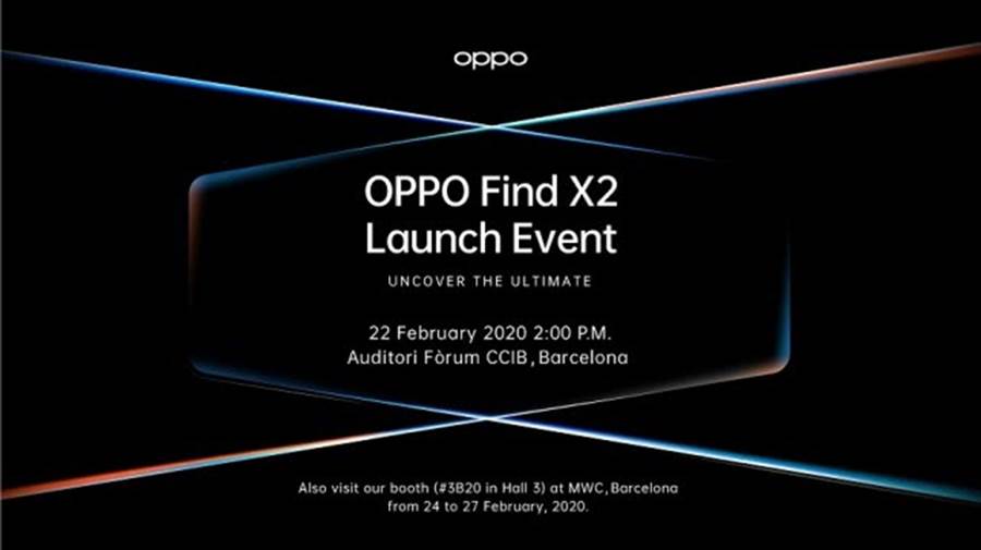 OPPO 原本針對 MWC 2020 發出的記者會邀請函。(摘自Twitter)
