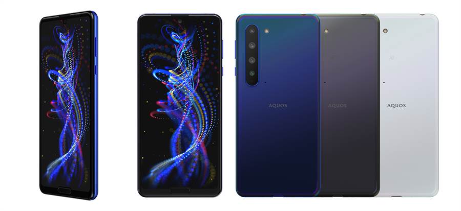 夏普(Sharp)發表 5G智慧旗艦機種「AQUOS R5G」。(夏普提供／黃慧雯台北傳真)