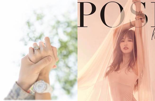 歌手潘嘉麗曬出大鑽戒宣布結婚。（圖／翻攝自潘嘉麗臉書）