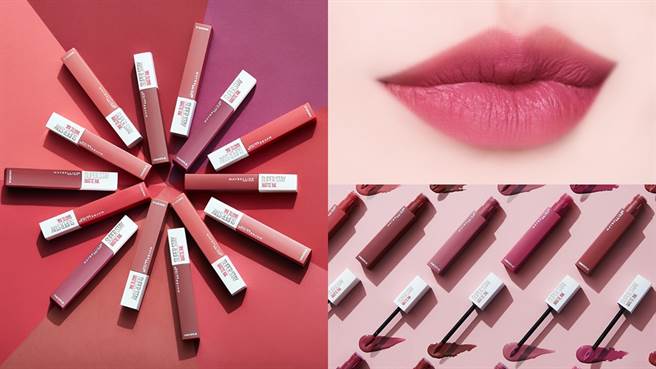 媚比琳超持久雾感液态唇膏推出全新5色。（图／品牌提供）