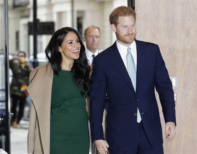 梅根与哈利在伦敦出席活动的资料照。（美联社）