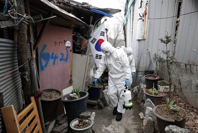 韩国新冠肺炎疫情严峻。（图／美联社）