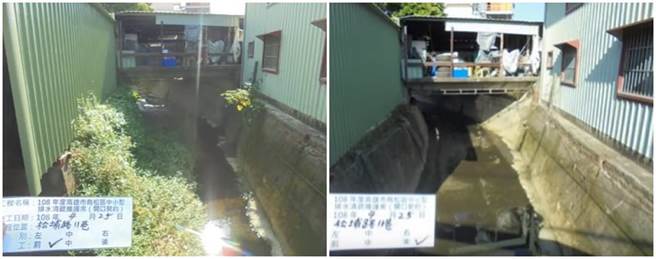 「内门起义」po出高雄中小型排水道清淤前后照片，惊讶说：换人后才知高雄原来长这样。(翻摄「内门起义」YouTube)