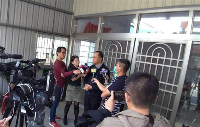 中科院長杲中興表示，這起工安意外是火警不是爆炸，至於起因目前仍在釐清當中。（林雅惠攝）