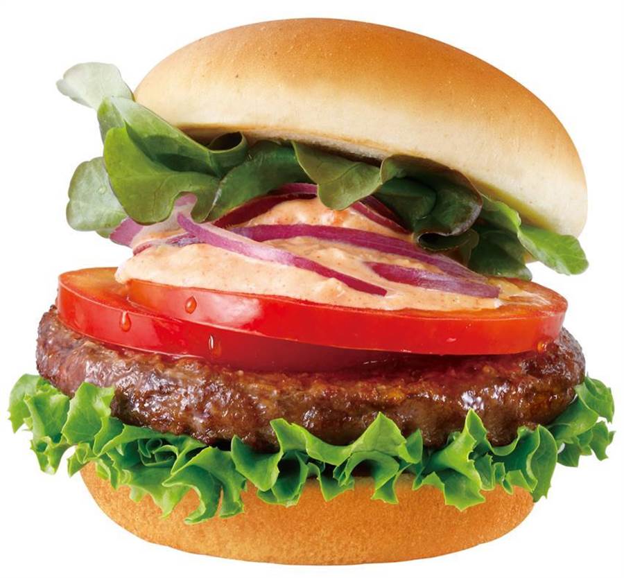 （慶祝29周年，摩斯漢堡推出新品「樂活蕃茄和牛堡」。圖／摩斯漢堡）
