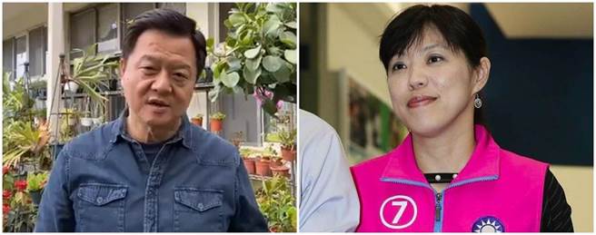 前台北县长周锡玮（左图）透露，唐慧琳（右图）曾跟他通过电话透露说，她有个肿瘤。（周锡玮脸书直播、本报资料照片）