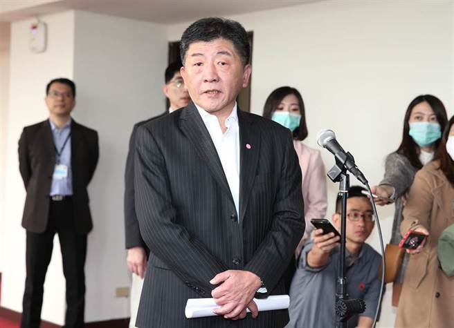 陈时中18日接受媒体访问。（姚志平摄）