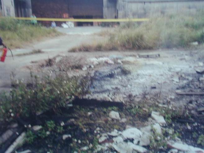 被害人蔡燕良在桃园空地被人泼汽油焚尸灭迹。(中时资料库)