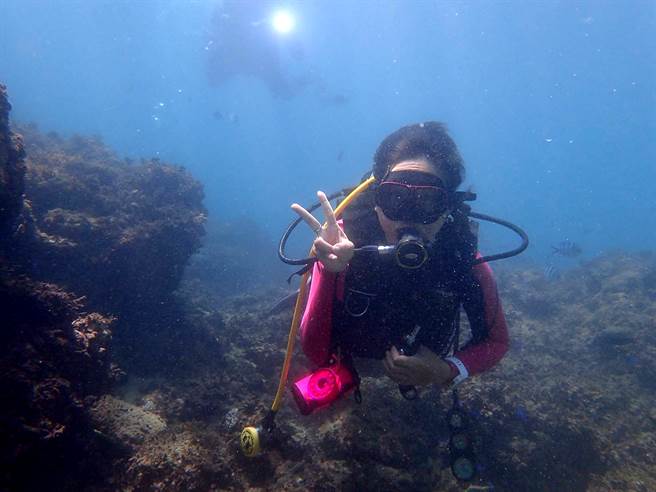 桑子涵在閒暇时间最喜欢去潜水。