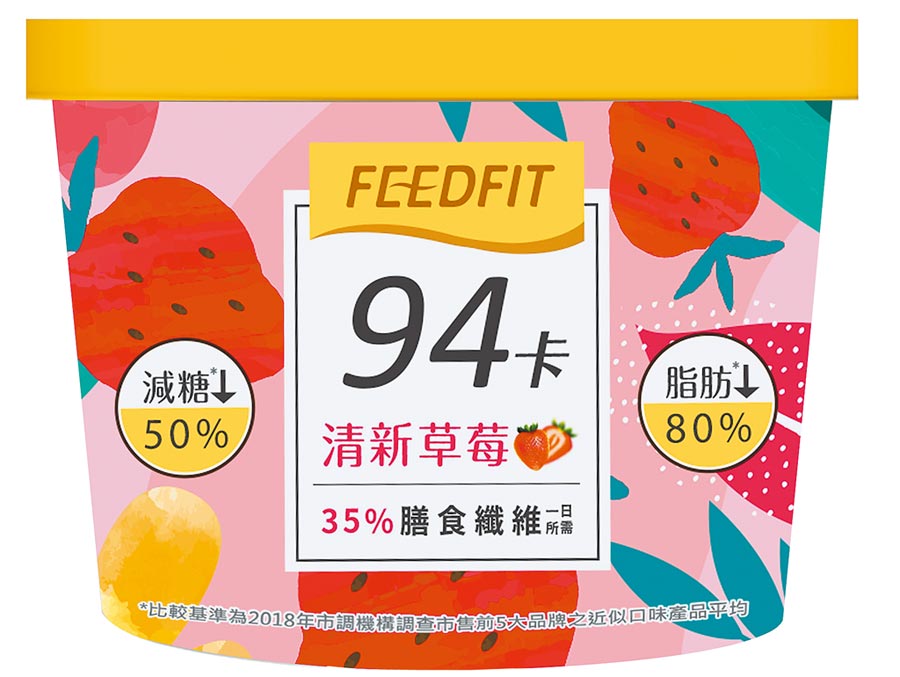 7-11的FeedFit輕享冰淇淋-清新草莓，45元。（7-11提供）