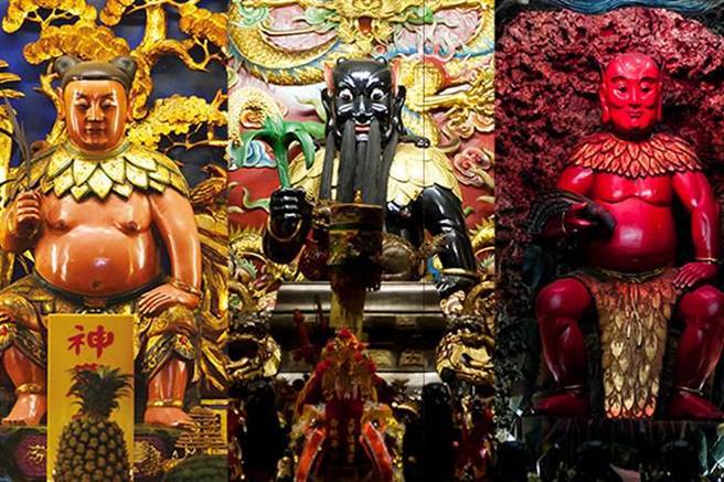 民間供奉的神農大帝有三種臉色代表三種狀況：白色是正常，黑色是中毒，紅色則代表吃到良藥(圖/中華堪輿道派、中華易經道派、謝沅瑾命理、民俗文化研究中心 提供)