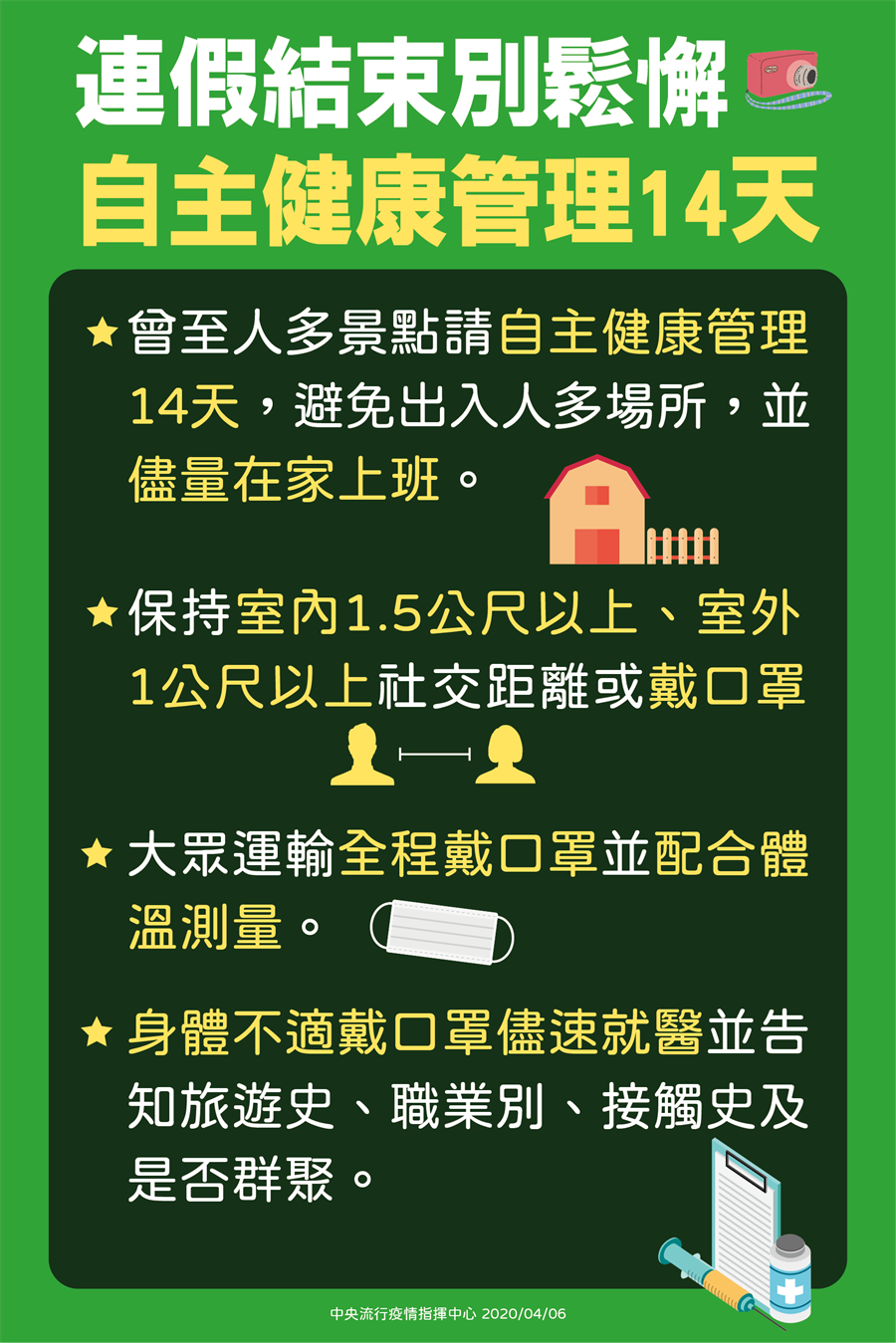 復工才公布自主管理？陳時中：被感染有潛伏期 - 生活 - 中時