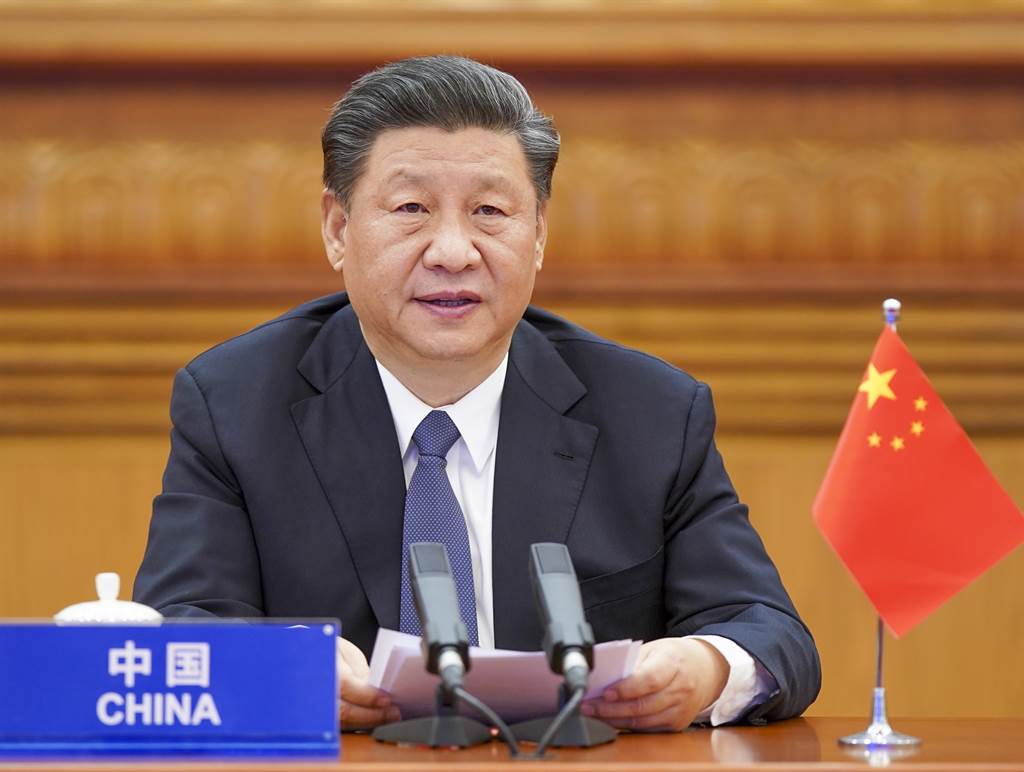 中國大陸國家主席習近平3月26日在北京出席20國集團領導人應對新冠肺炎特別峰會的資料照。（新華社）