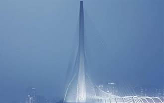 淡江大橋奠基將成國際新地標 專家：它是全球最大跨距單塔斜張橋