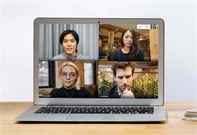 圖為 Google 旗下 Google Meet 服務示意圖。(摘自G Suite官網)