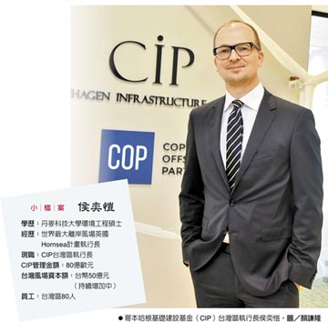 CIP執行長 侯奕愷來台深耕 打風電國際盃