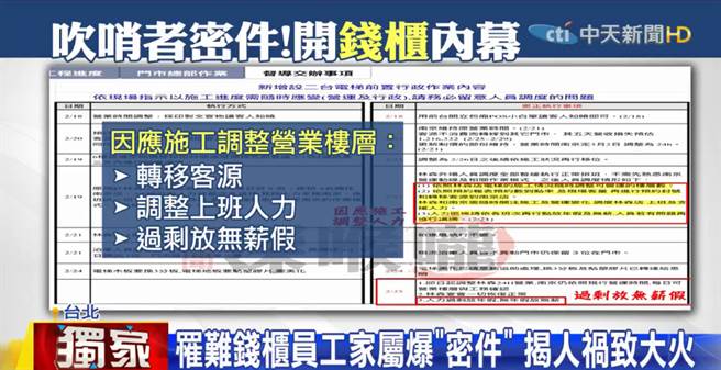 钱柜店经理早知施工会影响营业，原先打算转移客源错开施工，但最后仍照常营业。