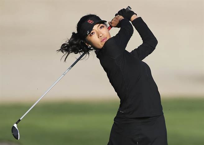何沐妮來自中國四川，現居美國洛杉磯，是新生代球技、顏值兼具的女子職業高爾夫好手之一。（資料照／美聯社）