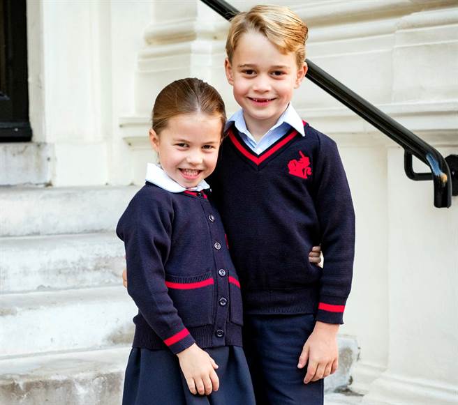 凯特王妃上节目大爆料，在家自学期间，乔治王子会对夏绿蒂公主吃醋，因为妹妹的作业比较好玩。（资料照／美联社、肯辛顿宫）