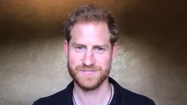 哈利王子的新影片通知「勇士不败运动会」取消，也感谢朋友对他的支持。(图/youtube)