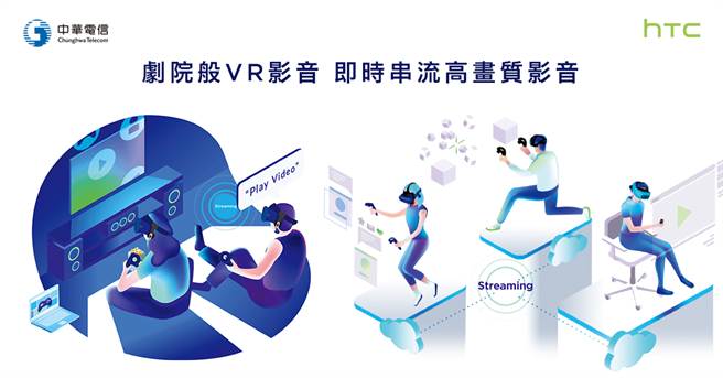 中華電信與HTC攜手布局5G 打造VR創新應用服務。(HTC提供／黃慧雯台北傳真)