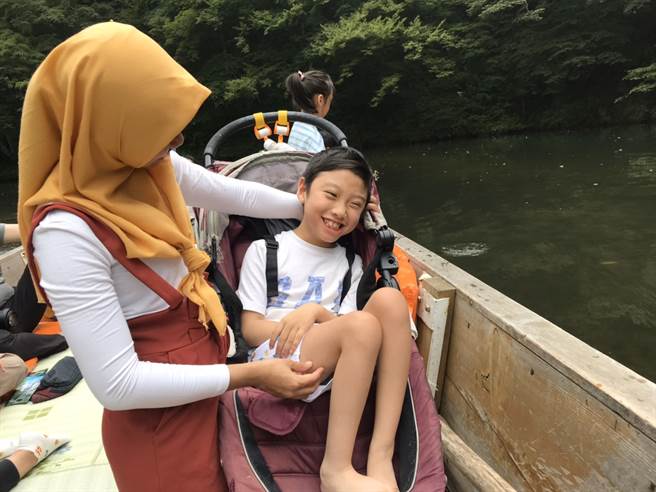 儿子开心的模样（照片/李宇柔 提供）