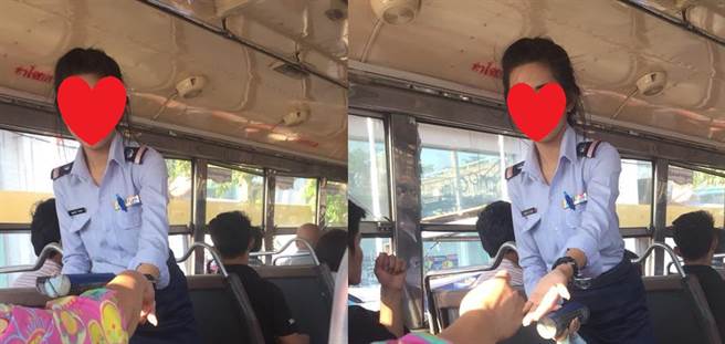 泰国车掌小姐顏值高(图/取自Ploymanee Lampala FB)