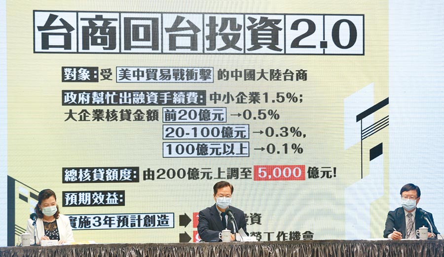 趕在下周520總統續任前，經濟部投資台灣事務所昨連過7案、145億，正式宣布「投資台灣三大方案」投資破兆。（本報資料照片）