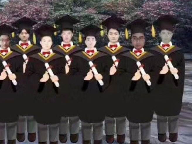阴间毕业照令学生傻眼(图片取自/微博)
