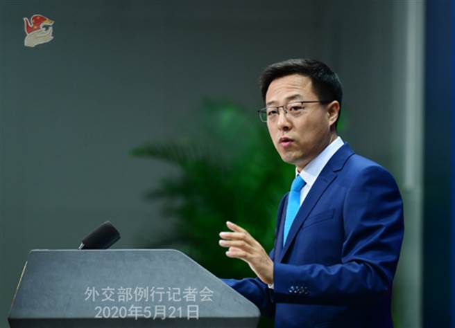 赵立坚回应美台军售称，「中国坚决反对，已向美方提出交涉」。（图／大陆外交部）