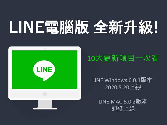 LINE 电脑版双平台(Windows 以及 Mac)都将迎来大幅更新。(摘自LINE Blog)